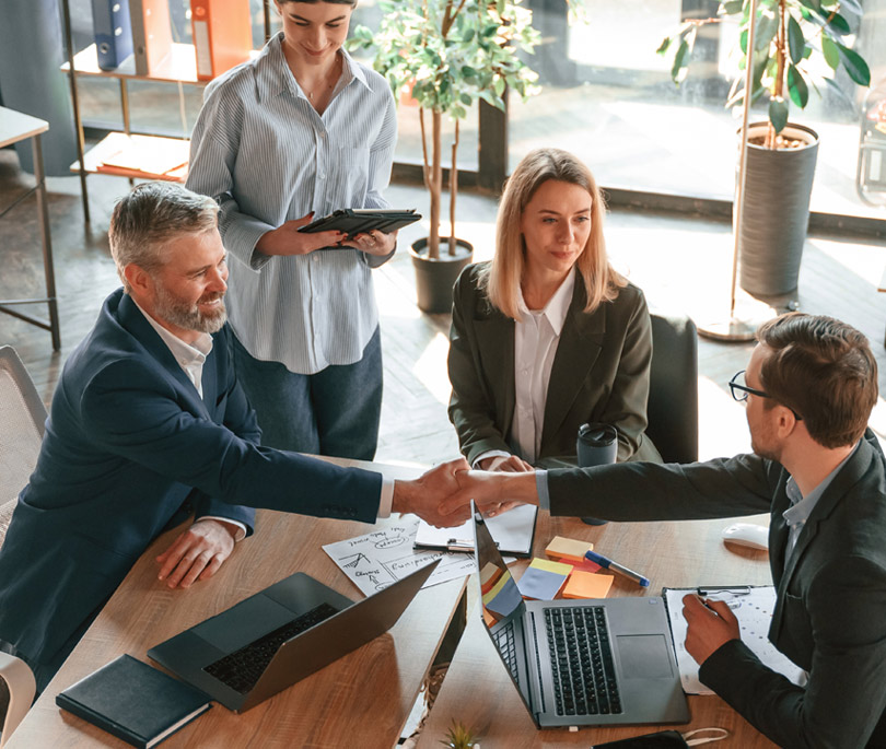 Successful deal doing handshake group of busines 2025 03 18 20 12 22 utc